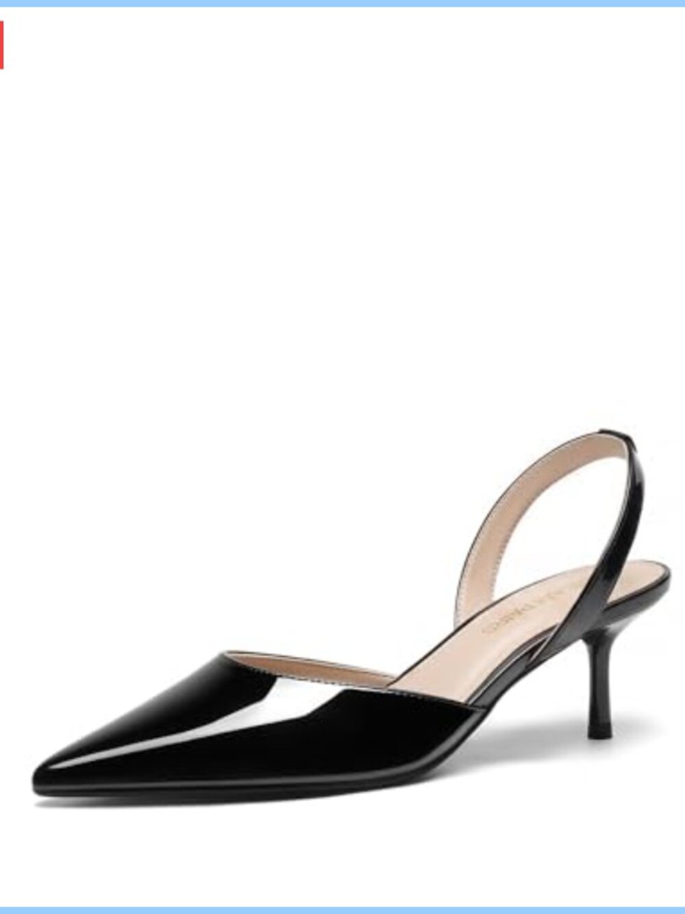 Women's Slingback Lace Up Low Heels Pumps with Detachable Ankle Strap